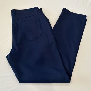 Peter Millar Mens 36x32 eb66 Pants Navy Blue Performance 5 Pocket Golf Chino EUC